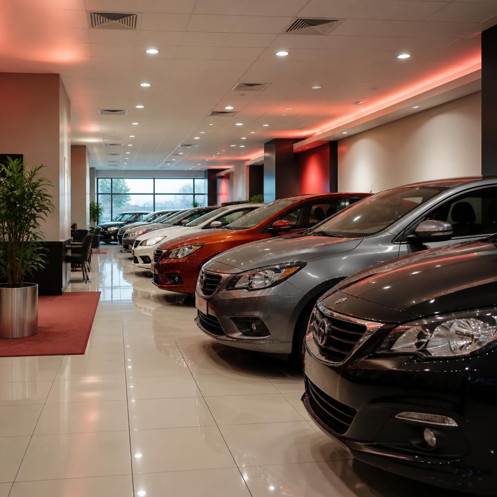 Showroom de revenda de veículos seminovos